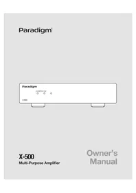 Paradigm X500 - Receiver