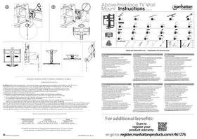 Notice MANHATTAN 461276 Support mural pour téléviseur