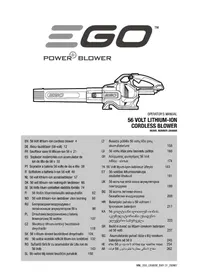 Notice EGO LB5804E Blazer