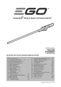 Notice EGO PSX2500 Multigereedschap