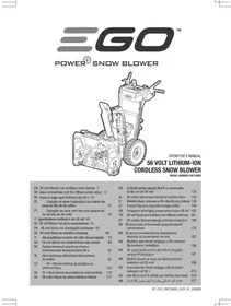 Notice EGO SNT2400EK2753 Blazer