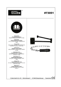 Notice Güde 73051 Support mural