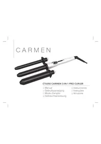 Notice Carmen 3IN1 PRO CURLER CT6350 Fer a boucler