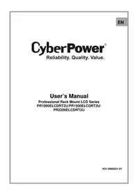 Notice CyberPower PR1000ELCDRT2U Uninterruptible power supply