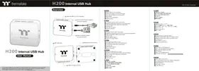 Notice THERMALTAKE H200 Hub USB interne