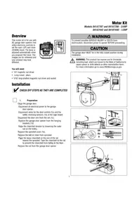 Notice LIFT-MASTER 041A7442 Motorisation de porte de garage