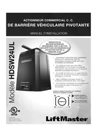 Notice LIFT-MASTER HDSW24UL Barrière automatique