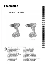 Notice HiKOKI DS18DDWPZ Schrauber