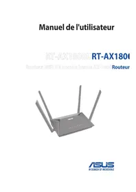 Notice ASUS RTAX1800U Routeur sans fil