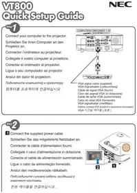 Notice NEC VT800 Projecteur