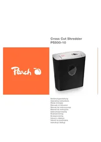 Notice Peach PS50010 Destructeur de document
