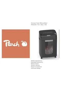 Notice Peach PS50085 Destructeur de document