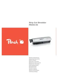 Notice Peach PS40000 Destructeur de document