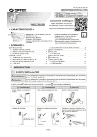 Notice OPTEX HX40DAM Détecteur de mouvements