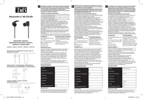 Notice TNB BLUETOOTH 4.1 BE COLOR Casque