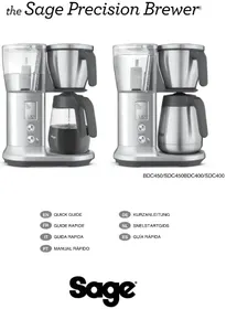 Notice SAGE THE PRECISION BREWER SDC450 Machine à café