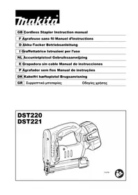 Notice MAKITA DST221RTJ Agrafeuse électrique