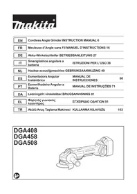 Notice MAKITA DGA508Y1J Broyeur de végétaux