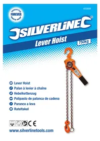 Notice SILVERLINE 633809 Lifting Equipment