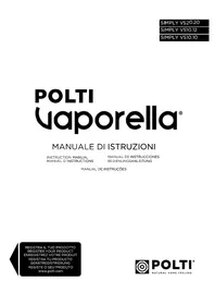 Notice POLTI VAPORELLA SIMPLY VS10.09 Fer à repasser