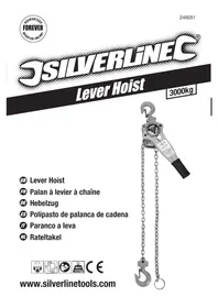 Notice SILVERLINE 245051 Lifting Equipment