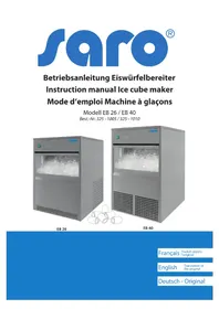 Notice Saro EB 40 Machine à glaçons