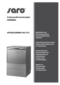 Notice Saro 4401015 Lave-vaisselle