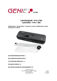 Notice Genie LA 200 Machine à laminer