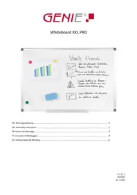 Notice Genie WHITEBOARD XXL PRO Whiteboard und Zubehör