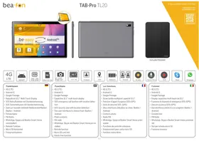 Notice Bea-fon TAB PRO TL20 Tablette graphique