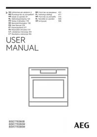 Notice AEG BSE778380B Piekarnik elektryczny