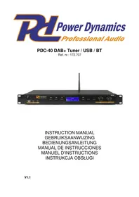 Notice Power Dynamics PDC40 Radio