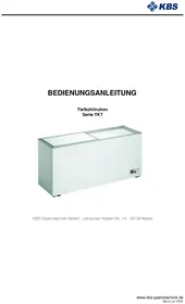 Notice KBS TKT 550 Kühlschrank