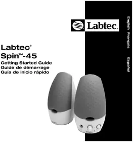 Notice LABTEC SPIN 45 Haut-parleur