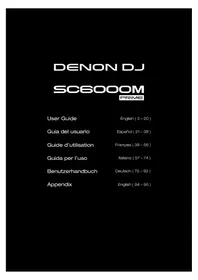 Notice Denon DJ SC6000M PRIME Equipement DJ
