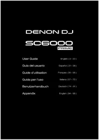 Notice Denon DJ SC6000 PRIME Equipement DJ