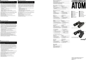 Notice Levenhuk ATOM 8X21 Jumelles