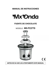 Notice Mx Onda MXFC2770 Fondue-, Raclette- und Wokgerät