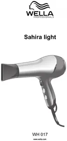 Notice Wella SAHIRA LIGHT WH 017 Haartrockner