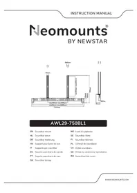 Notice Newstar AWL29750BL1 Support des enceintes