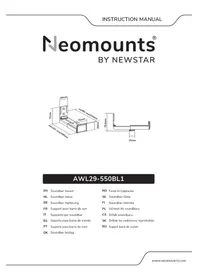 Notice Newstar AWL29550BL1 Support des enceintes
