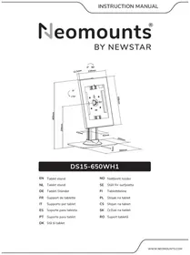 Notice Newstar DS15650WH1 Support pour tablette