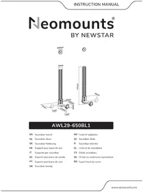 Notice Newstar AWL29650BL1 Support des enceintes