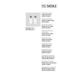 Notice Siedle BCV 850101 E Домофон