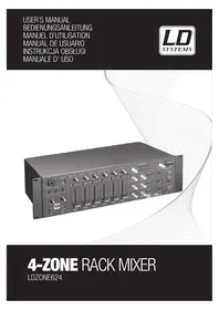 Notice LD Systems ZONE 624 Table de mixage