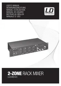 Notice LD Systems ZONE 423 Table de mixage