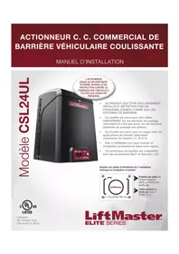 Notice LIFT-MASTER LMWETXU Barrière automatique