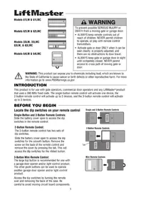 Notice LIFT-MASTER 61LMC Télécommande de porte de garage