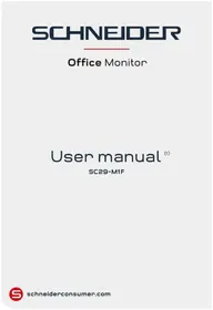 Notice SCHNEIDER SC29M1F Monitor