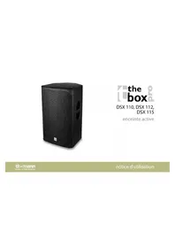 Notice The Box Pro DSX 115 Haut-parleur